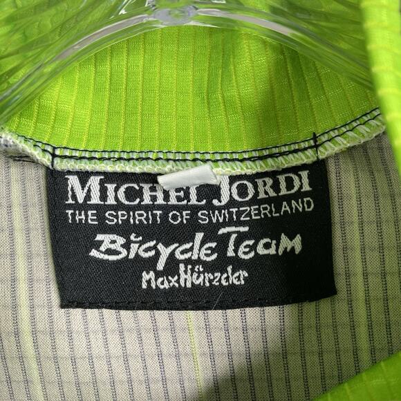 Vintage Michel Jordi Max Hurzeler Swiss Cycling Jacket Men's Size S Short Sleeve - Picture 3 of 9